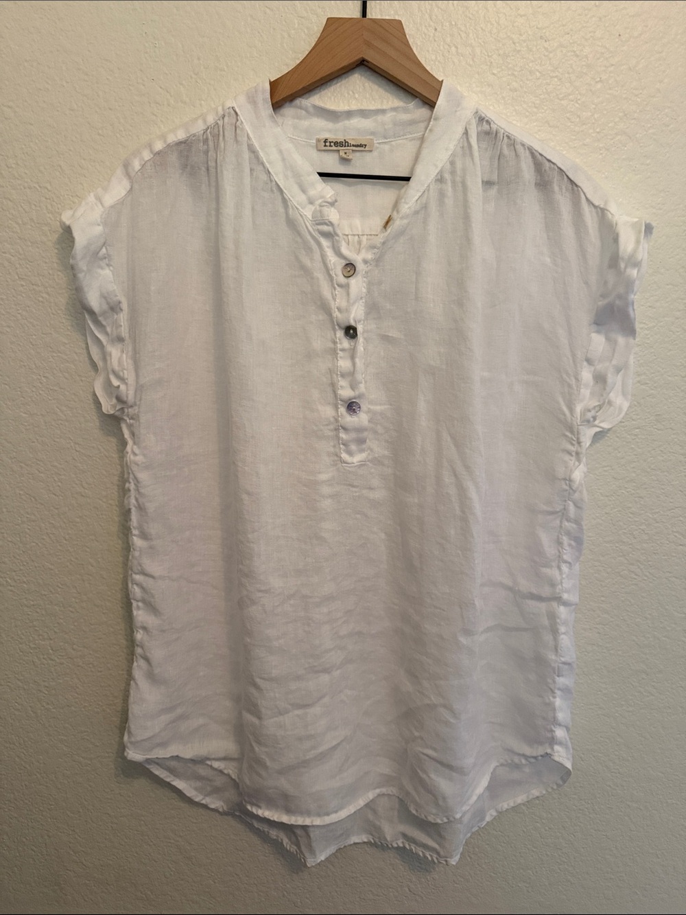 Fresh Laundry 100% Linen Blouse